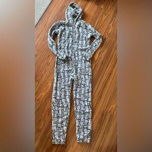 Women's Gray Bunny Onesie